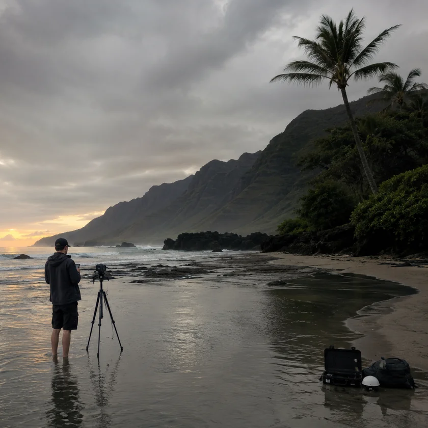 Coastal location reference captured for environmental grounding